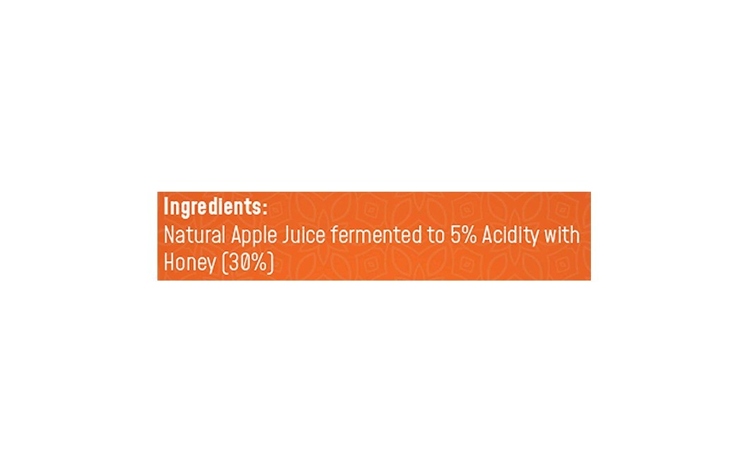 Neuherbs organic Apple Cider Vinegar With Mother Honey   Pack  350 millilitre